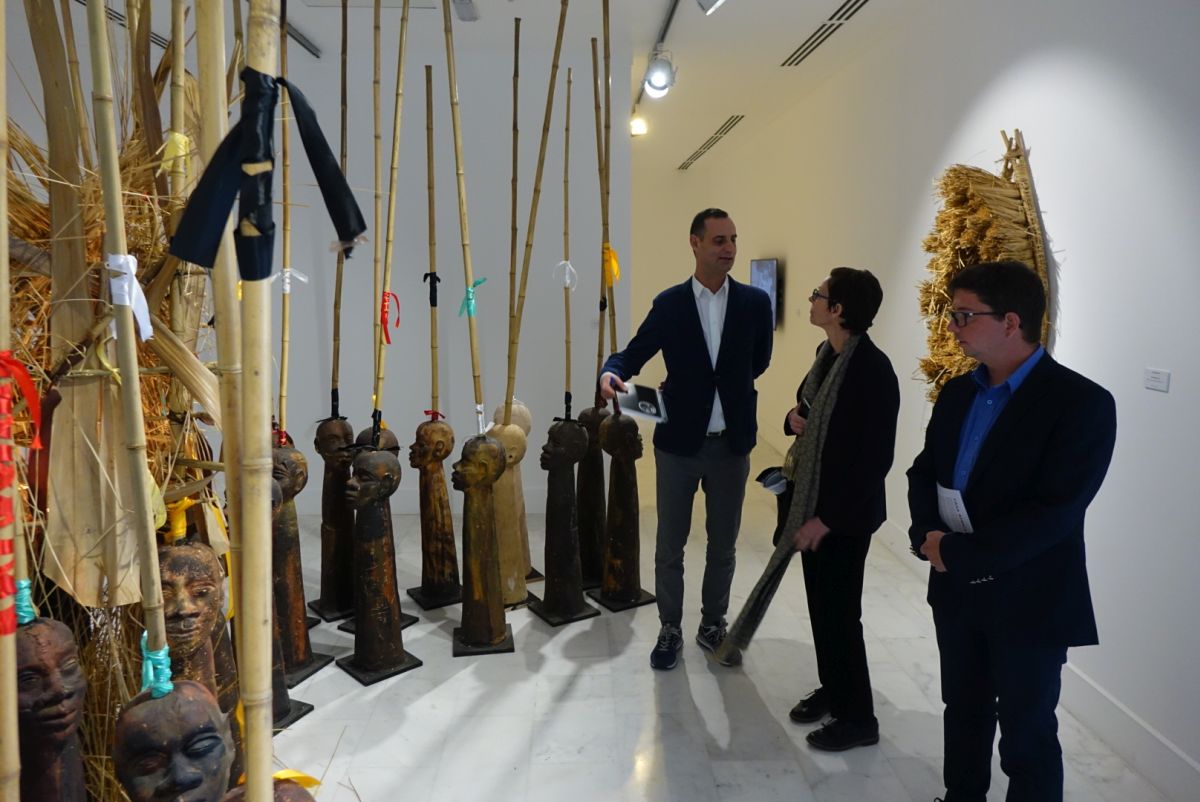 Visita de la consejera cultural de la Embajada de Francia en Madrid