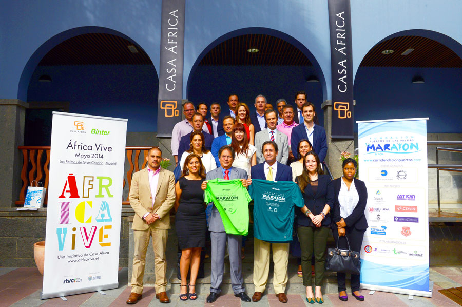 La Fundación Puertos y Casa África reconocen el apoyo de las empresas patrocinadoras de la Media Maratón