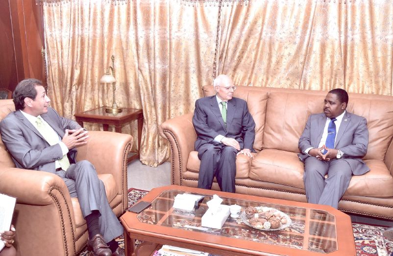 Luis Padrón, de visita institucional en Guinea Ecuatorial