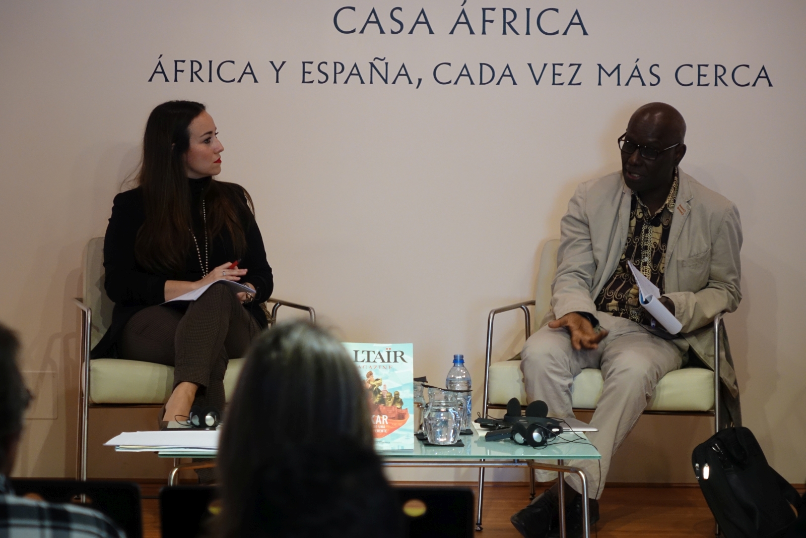 Ariadne Hernández y Boubacar Boris Diop