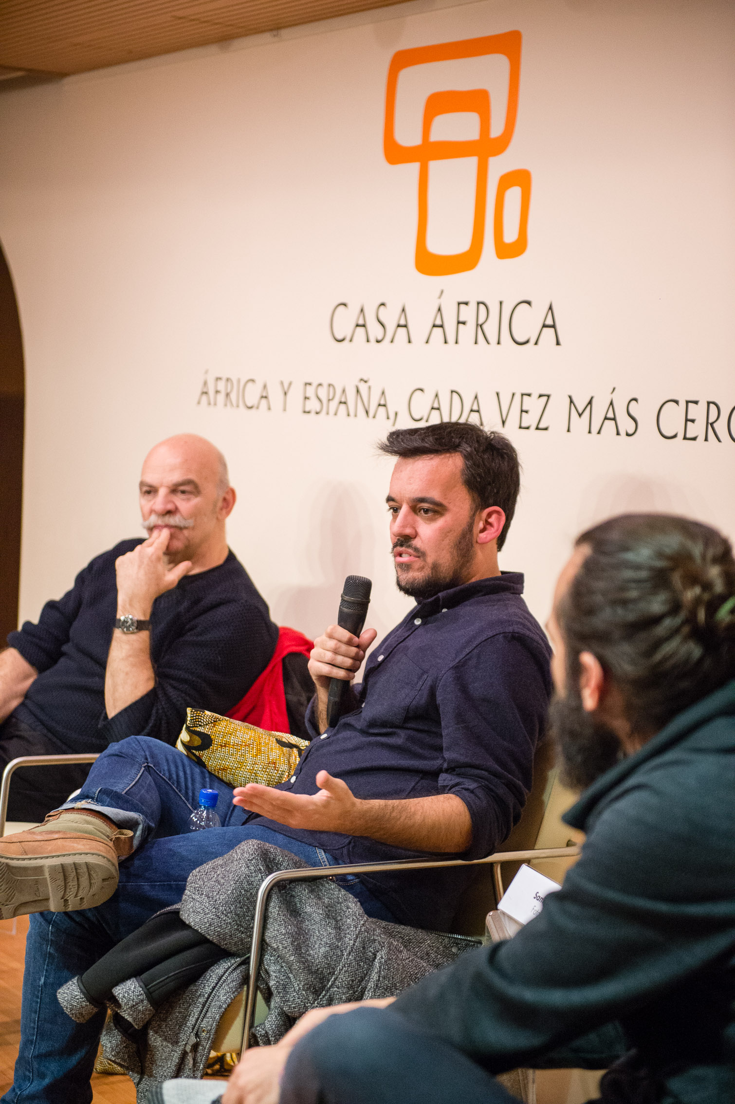 Jorge Martínez, Martín Caparrós y Samuel Aranda
