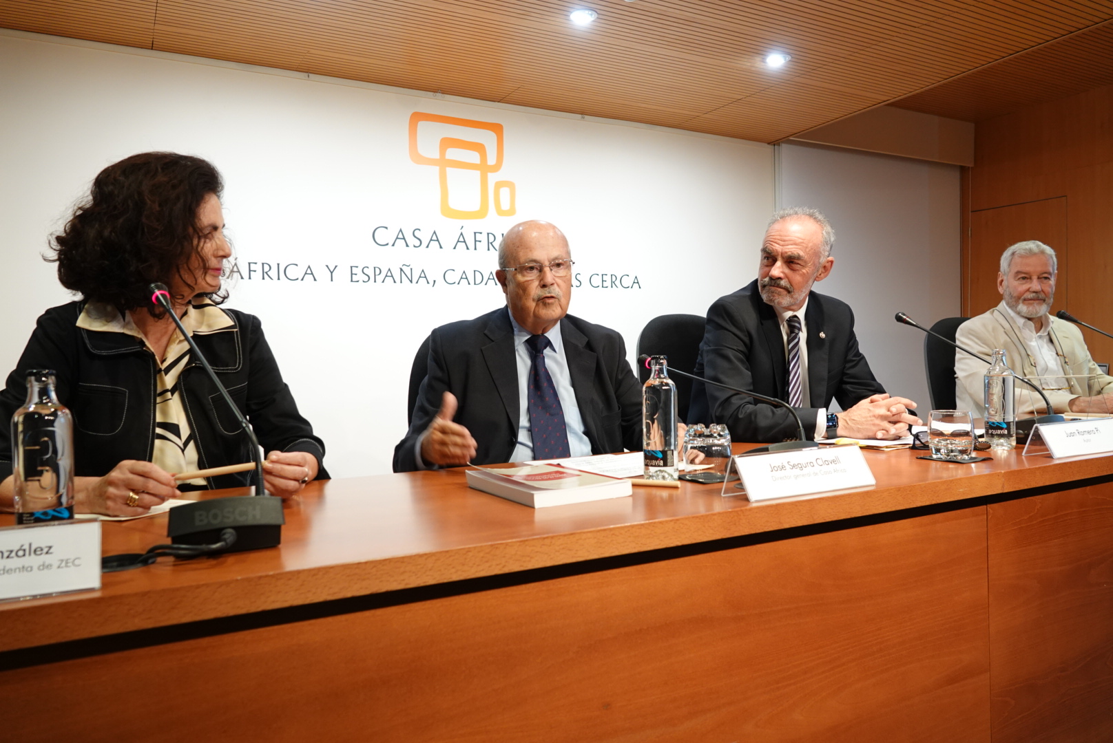 Momento de la presentación con Juan Romero Pi