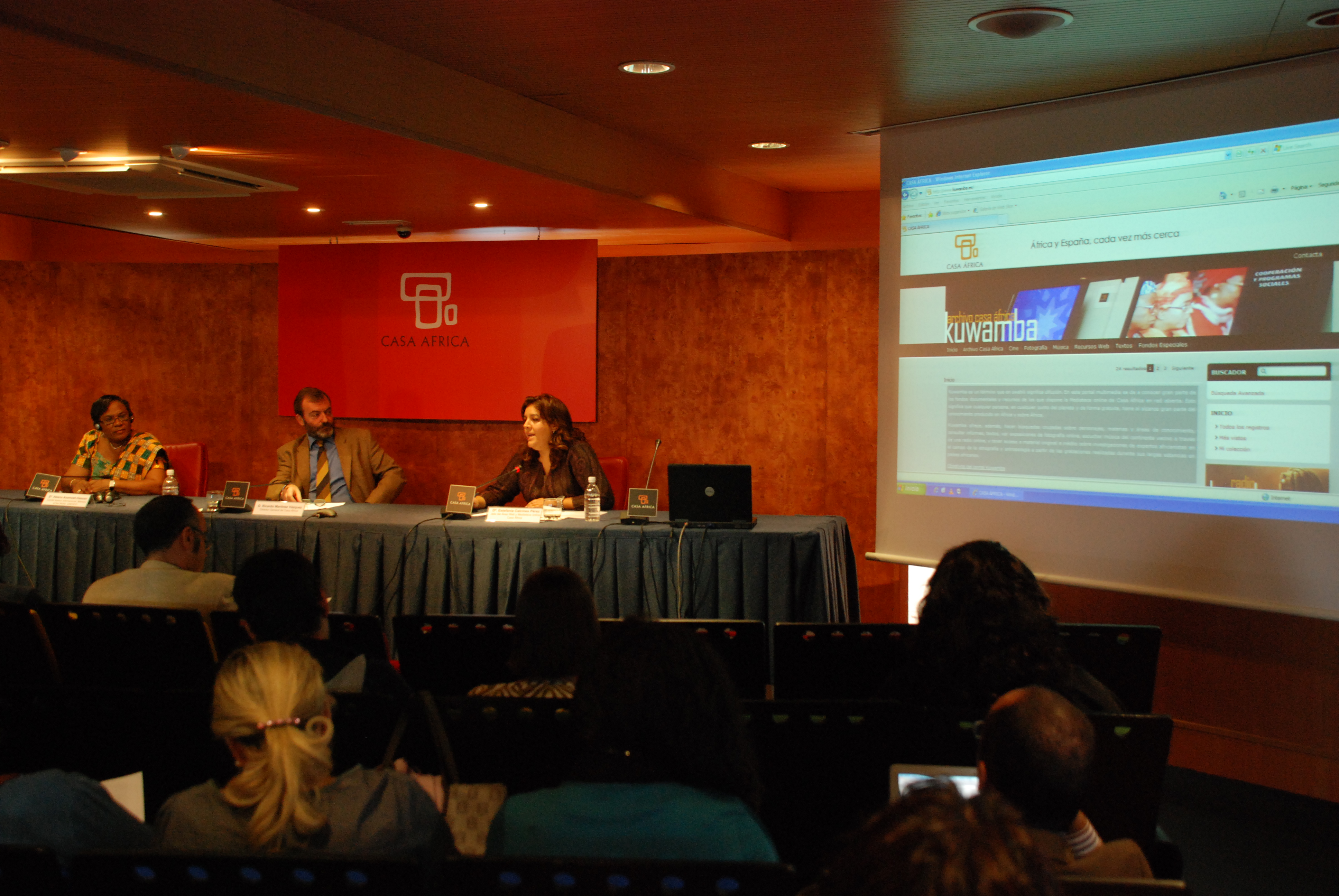 9. Presentación del portal multimedia KUWAMBA de Casa África por Estefanía Calcines, Jefa del Área Web y Mediateca online
