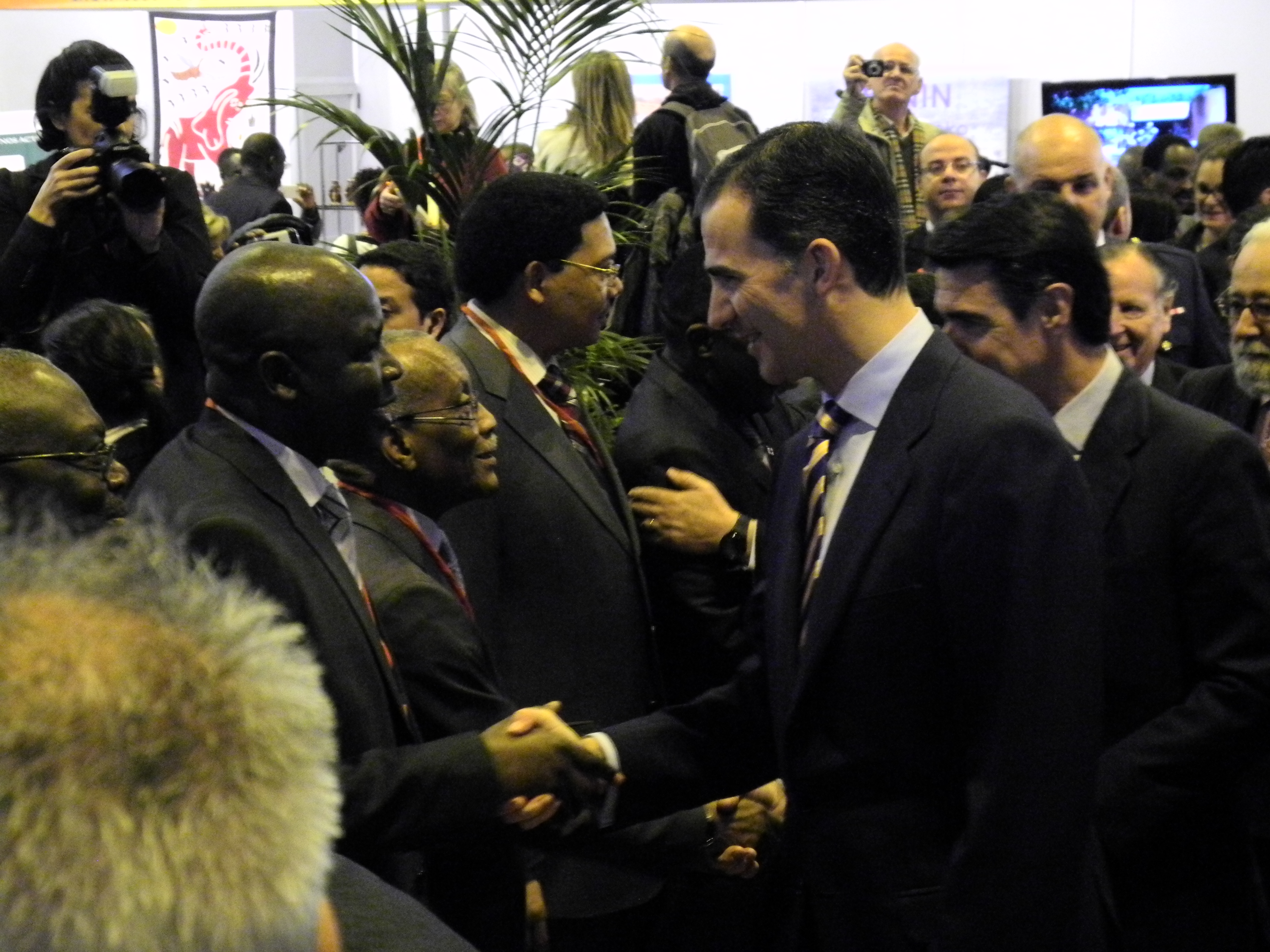 6. SSAARR los Príncipes de Asturias en INVESTOUR 2012 con los empresarios africanos