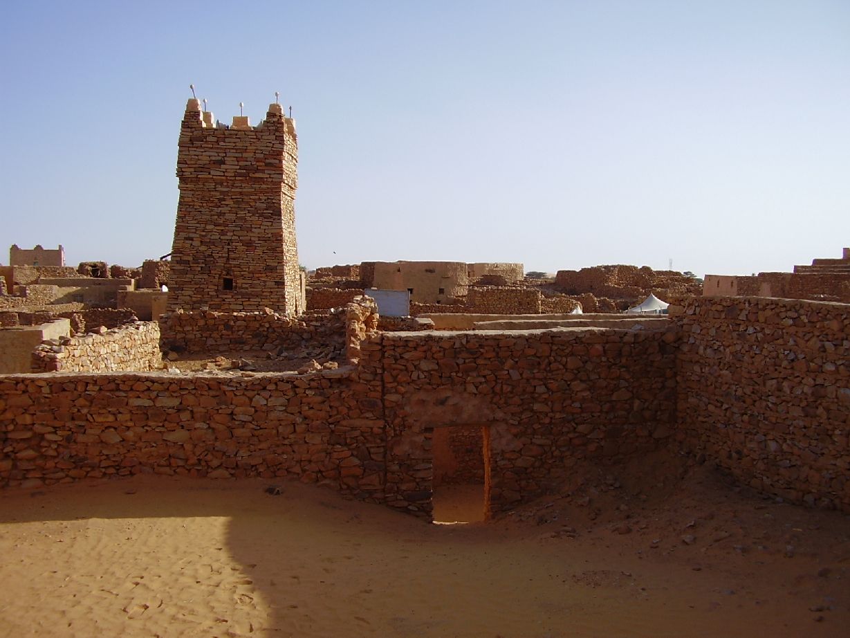 19.	Imagen del minarete de la mezquita en Chinguetti, Mauritania