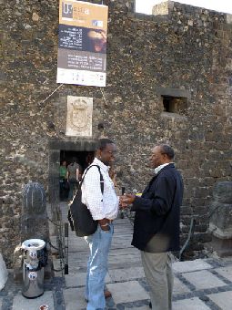 26. Imagen de Landry Wilfrid Miampika (República del Congo) en su participación en el SILA, 2009