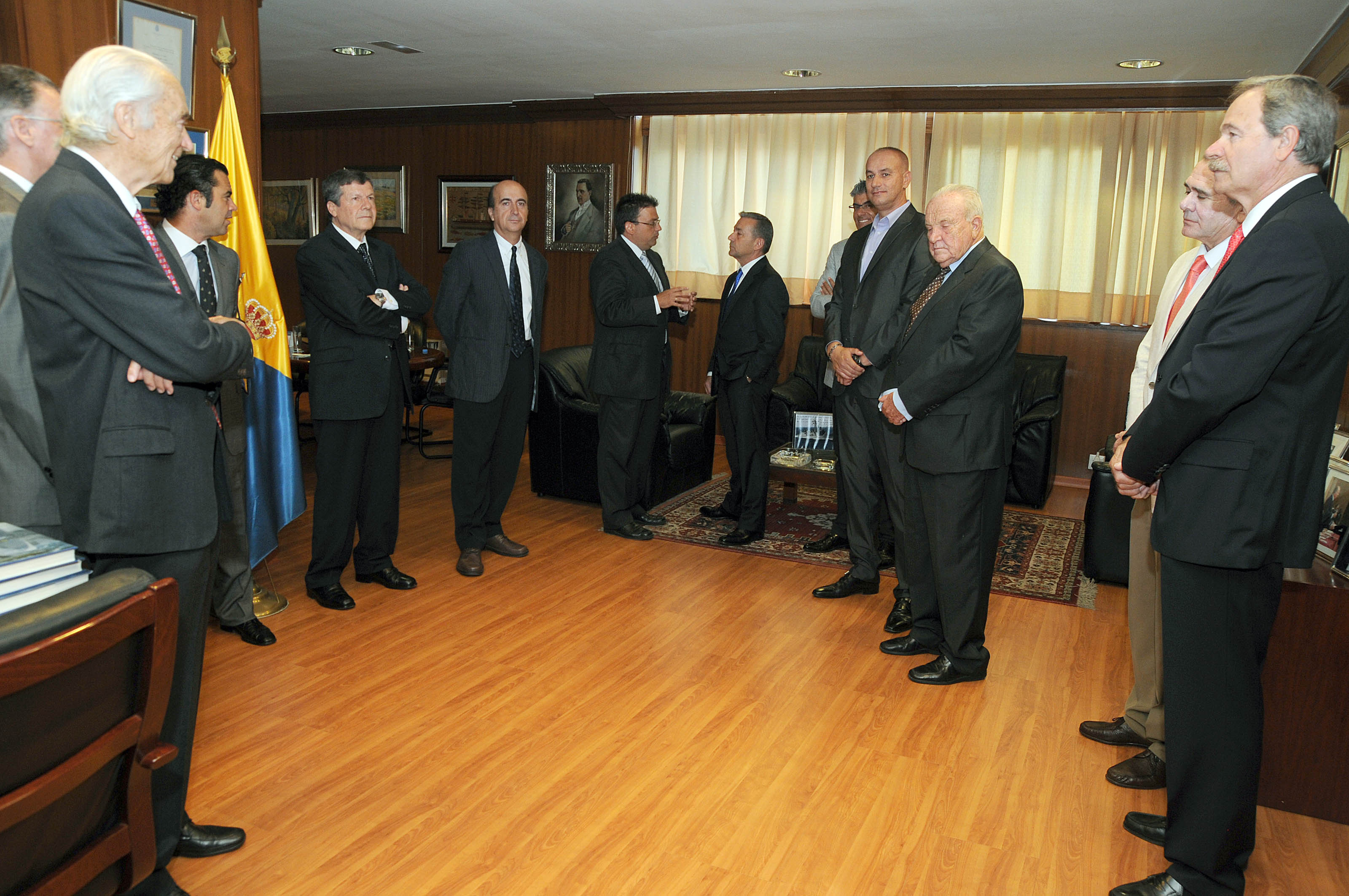 1. Imagen del acto de entrega de los Premios Fundación Puertos de Las Palmas en 2012 a Casa África