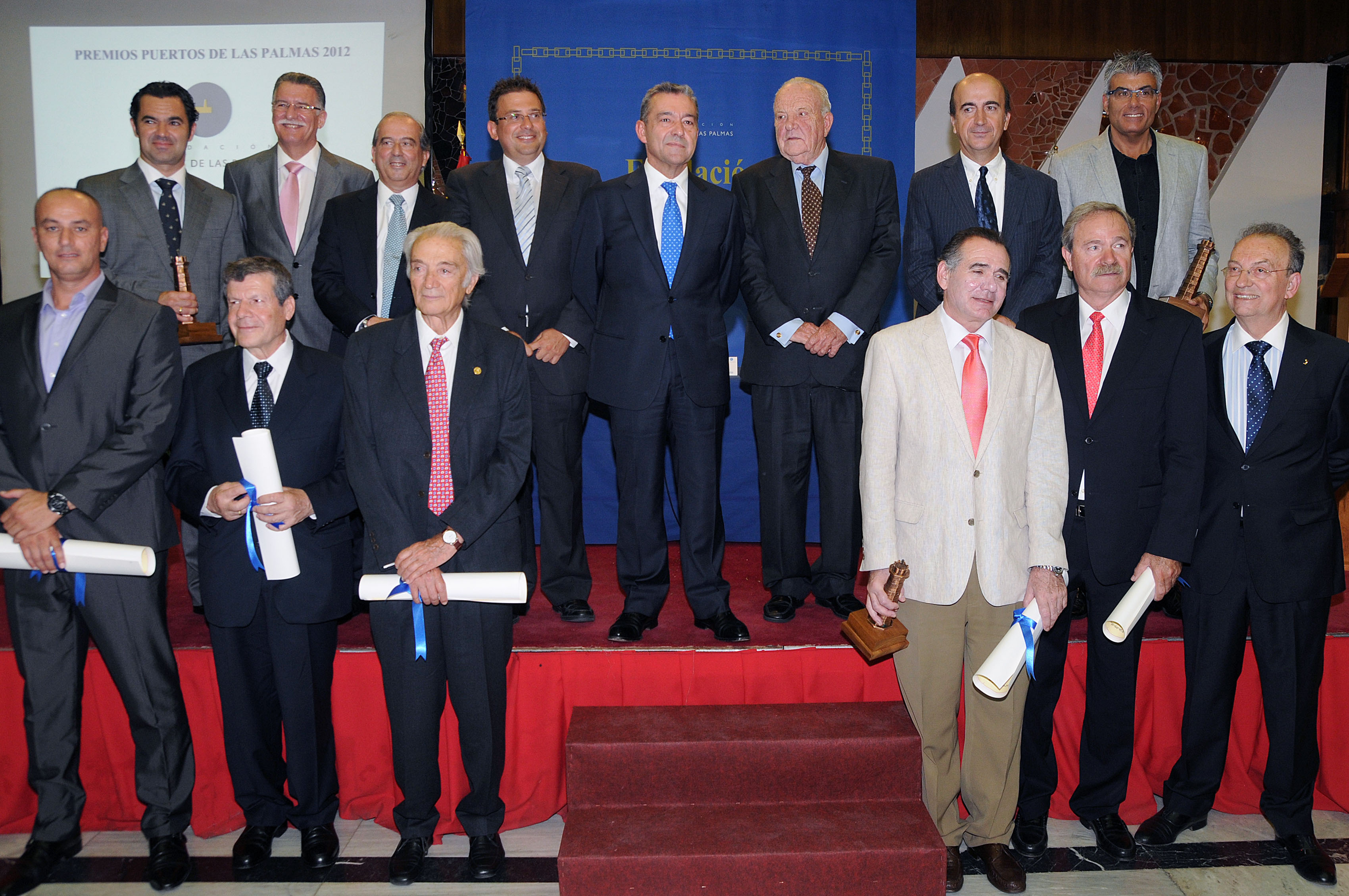 4. Imagen del acto de entrega de los Premios Fundación Puertos de Las Palmas en 2012 a Casa África
