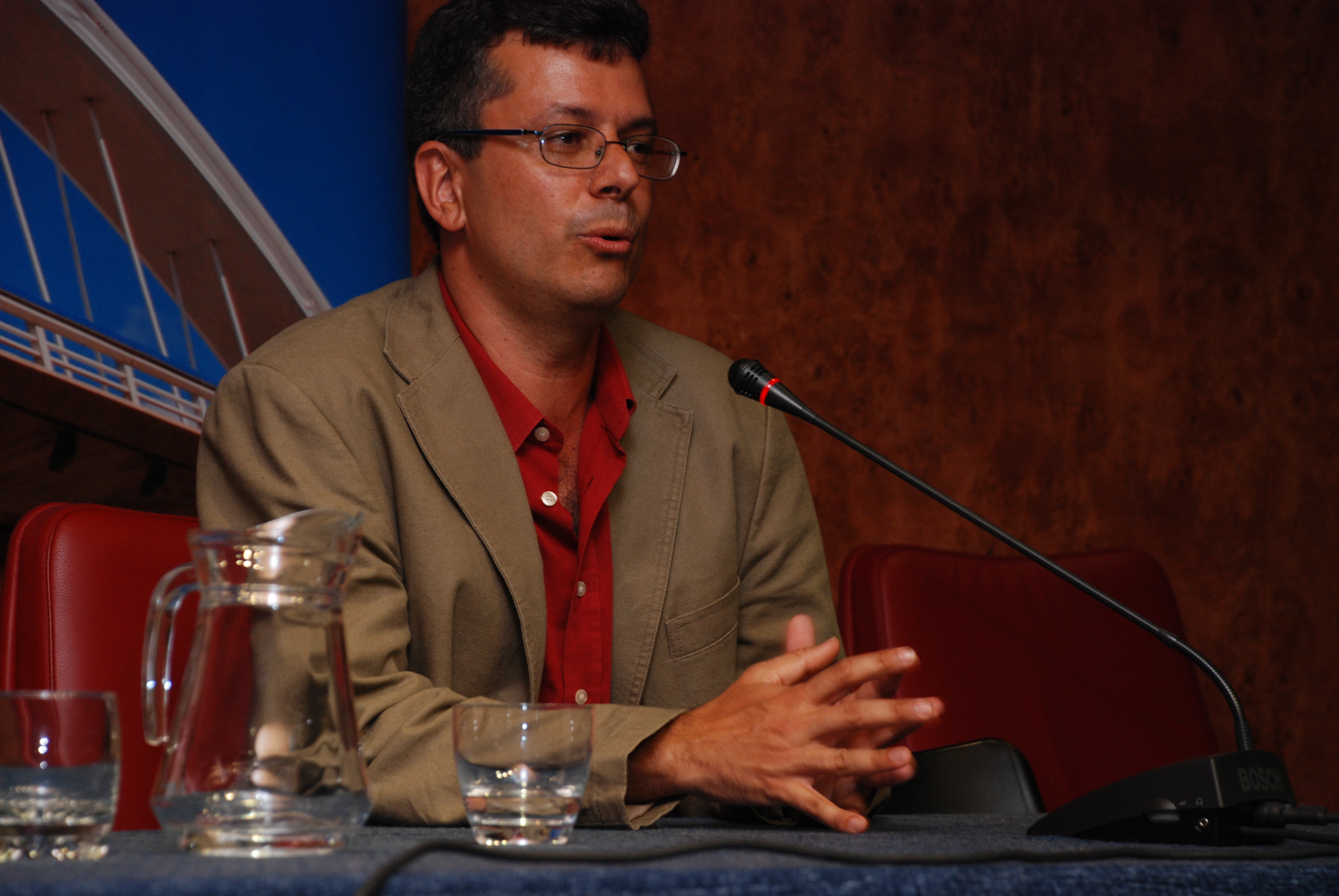 10. Imagen de Germán Santana -Coordinador del VI Congreso de Estudios Africanos en el Mundo Ibérico (2008)-