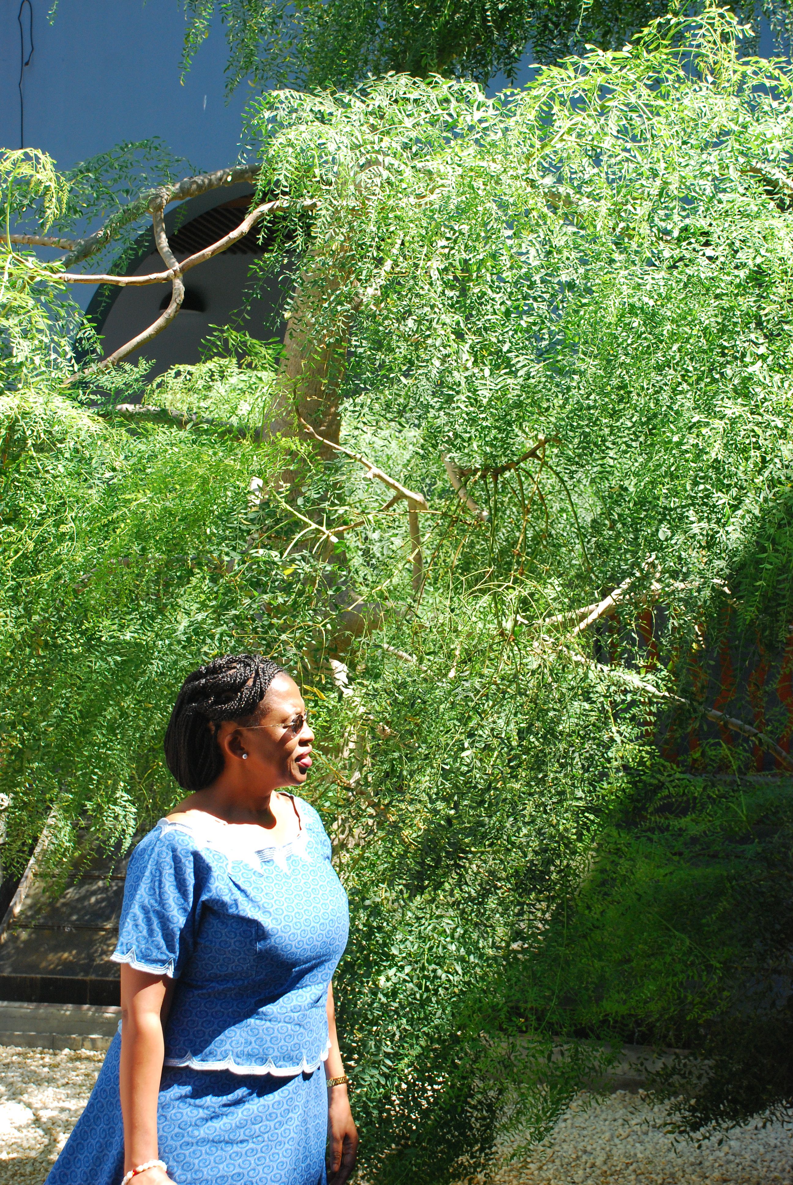 13. Imagen de la Sra. Dña. Fikile Magubane, Embajadora de Sudáfrica en España, en Casa África