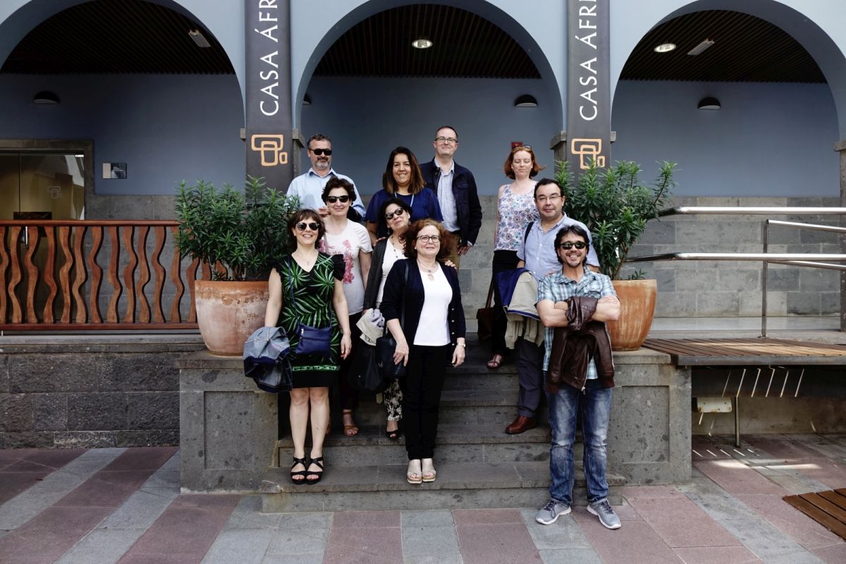 Representantes de la Red Europea de Información y Documentación sobre América Latina visitan Casa África Representantes de la Red Europea de Información y Documentación sobre América Latina visitan Casa África