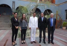 El ministro de Cultura de Cabo Verde, Mário Lúcio Sousa, visita Casa África