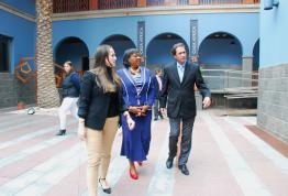 La ministra de Economía Marítima, Transportes Marítimos e Infraestructuras Portuarias de Benín visita Casa África
