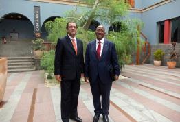El embajador de Sudáfrica en España, de visita institucional en Gran Canaria
