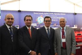 Luis Padrón acompaña al vicepresidente del Gobierno de Canarias en el Foro Mundial de Desarrollo Económico Local