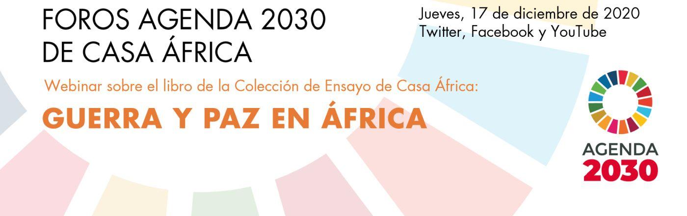 Webinar #Agenda2030: Guerra y paz en África