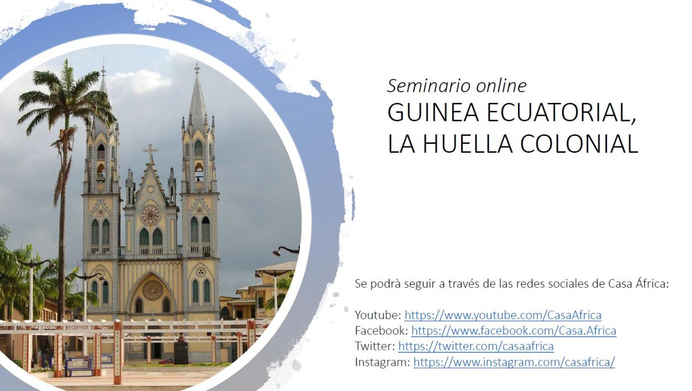 Seminario online: Guinea Ecuatorial, la huella colonial