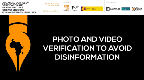 Photo and video verification to avoid disinformation