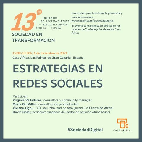 Soporte de difusión. Mesa 2: 13º Encuentro de Sociedad Digital y Biblioteconomía.