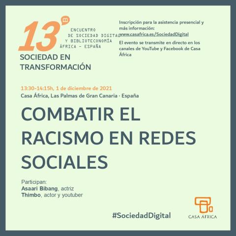 Soporte de difusión. Mesa 3: 13º Encuentro de Sociedad Digital y Biblioteconomía.