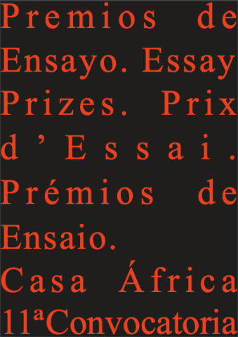 11ª Convocatoria de los Premios de Ensayo CASA ÁFRICA