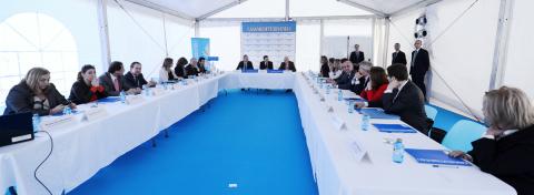 El director general de Casa África participa en la presentación de la Red de Casas ante el presidente de la Comisión Europea