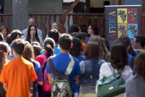 Los alumnos canarios exponen sus visiones de África en Casa África