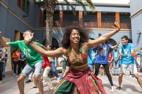 Los alumnos canarios exponen sus visiones de África en Casa África