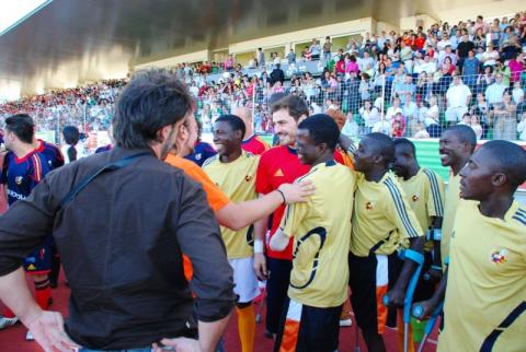 El equipo One goal llega a Cádiz tras su paso por Madrid