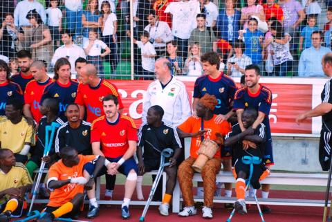 El equipo One goal llega a Cádiz tras su paso por Madrid
