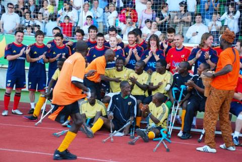 El equipo One goal llega a Cádiz tras su paso por Madrid