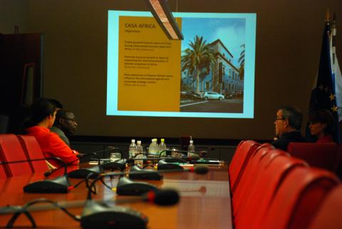La asociación de empresas Canadian Council on Africa visita la sede de Casa África