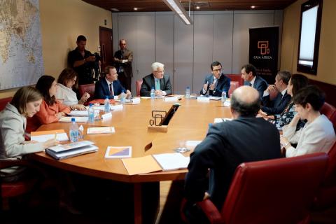 Rueda de prensa de Fernando Clavijo y Alfonso Dastis en Casa África