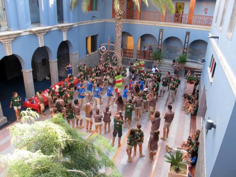 Los participantes de Madrid Rumbo al Sur visitan Casa África en su camino de vuelta