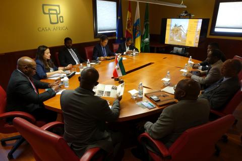 Casa África recibe la visita de una delegación de la Administración de Puertos de Guinea Ecuatorial
