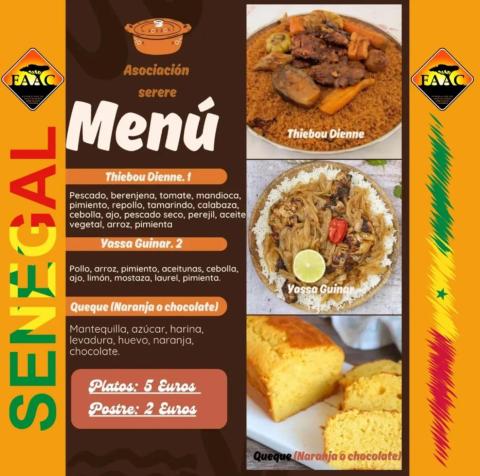 Cartel Degustación Gastronómica Senegal 2025