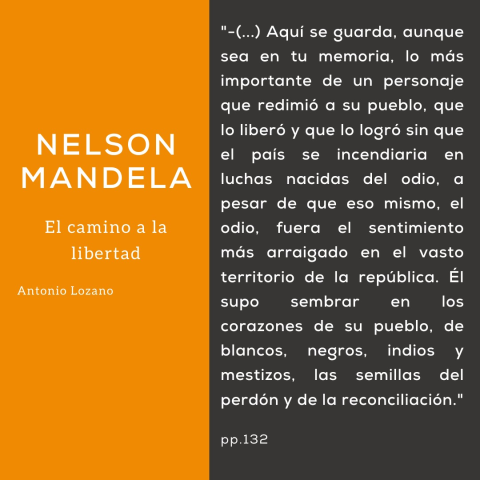 Cita de Antonio Lozano sobre Mandela