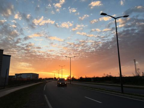 Couchée de soleil d’une ruelle