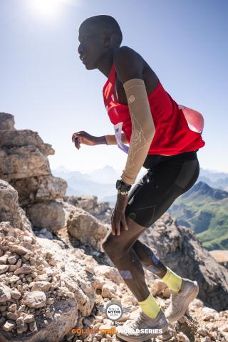 Robert Pkmoi en la Dolomyths Run