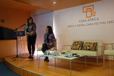 Estefanía Calcines y Olga Cuadrado