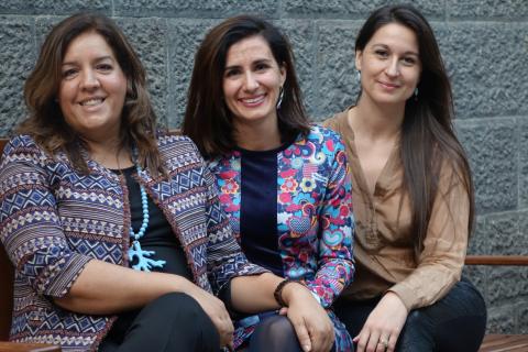 Estefanía Calcines, Helena Casas y Olga Cuadrado