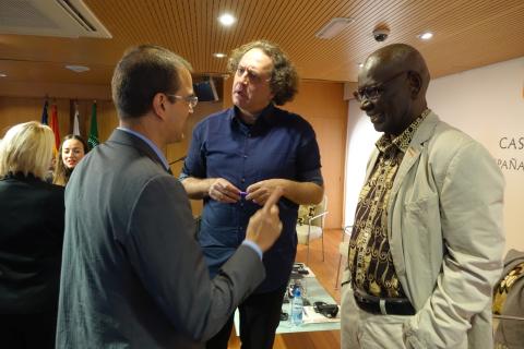 Pere Ortin y Boubacar Boris Diop