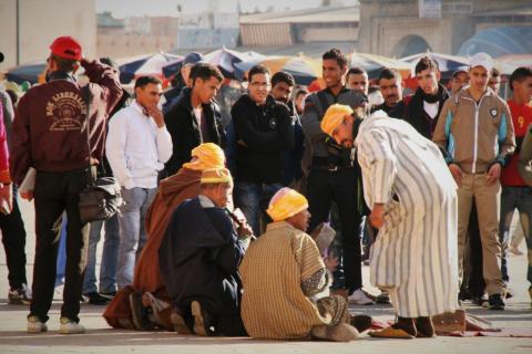 Entretenimiento en la plaza