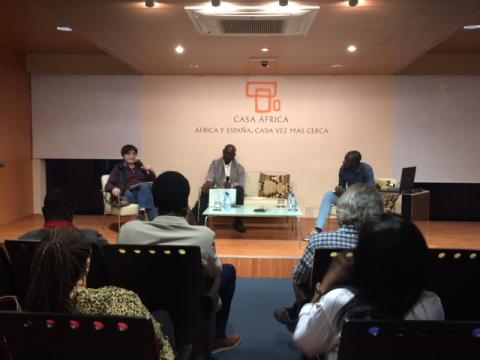 Antonio Lozano, Boubacar Boris Diop y Mame Cheikh