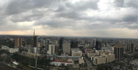 Nairobi desde las alturas.