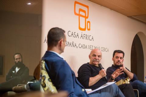 Jorge Martínez, Martín Caparrós y Samuel Aranda