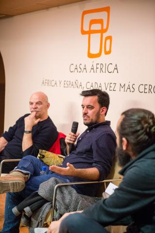 Jorge Martínez, Martín Caparrós y Samuel Aranda
