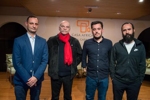 Jorge Martínez, Martín Caparrós y Samuel Aranda