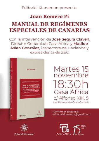 Cartel presentación del libro