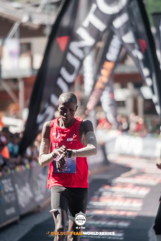 Robert Pkmoi en la Dolomyths Run